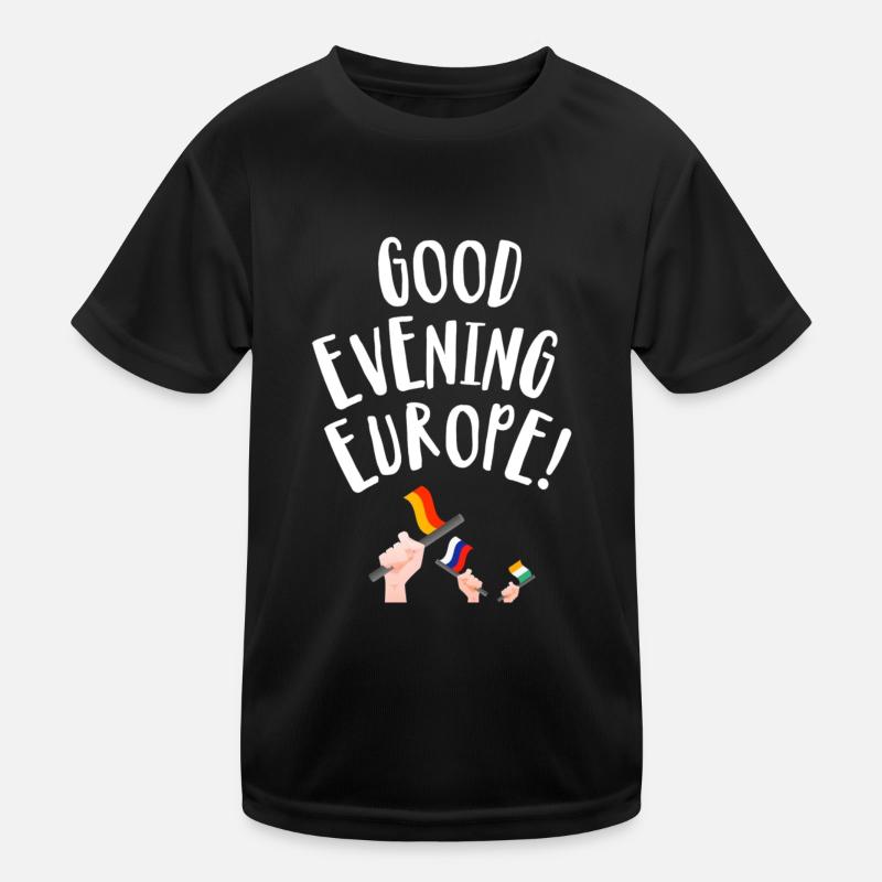 Good Evening Europe Kids Functional T-Shirt