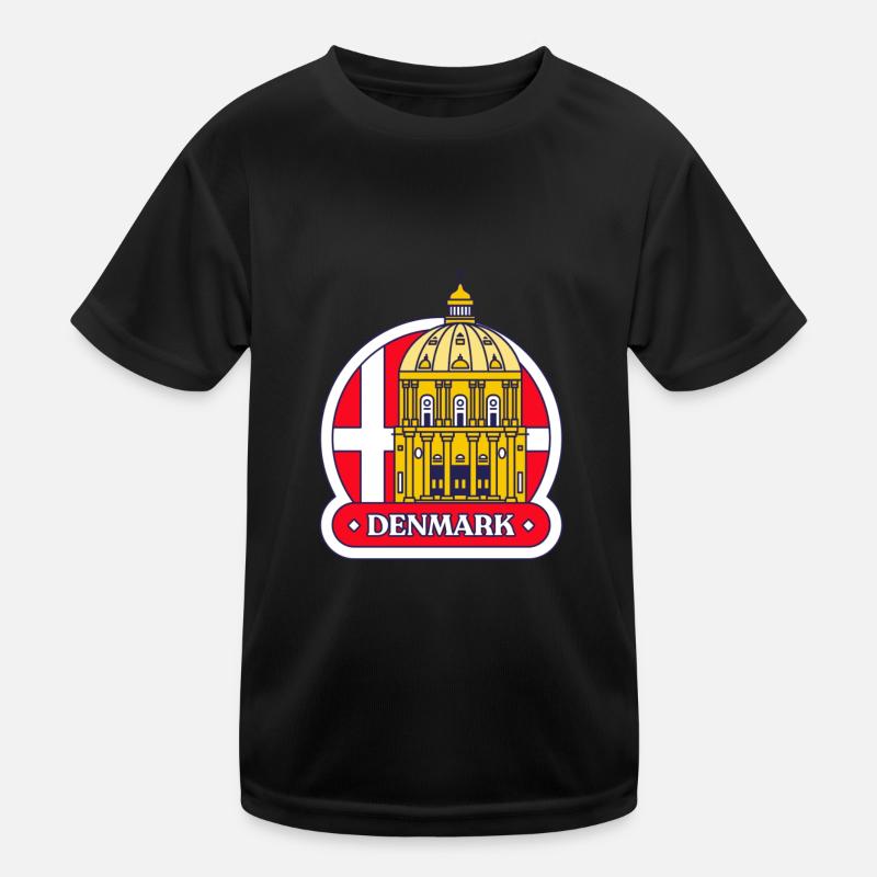 Dänemark Kinder Funktions-T-Shirt