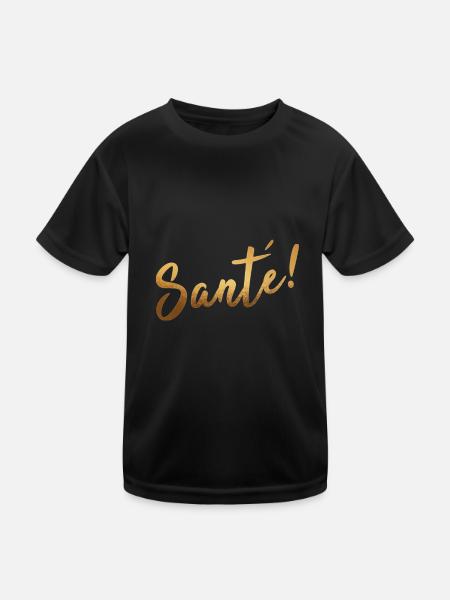 Sante Gesundheit Geschenkidee Krankheit Spruch - Kinder Funktions-T-Shirt - Schwarz - Vorne