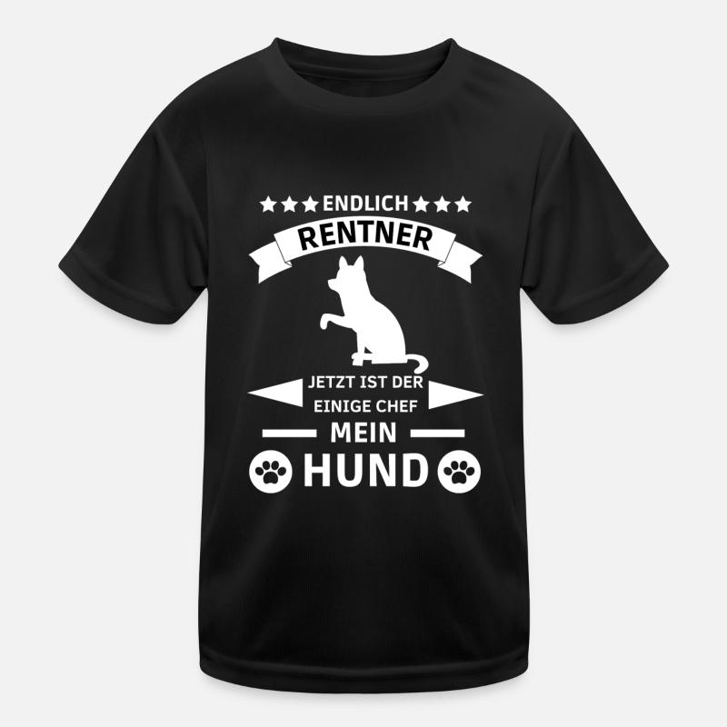 Rentner Hund Kinder Funktions-T-Shirt