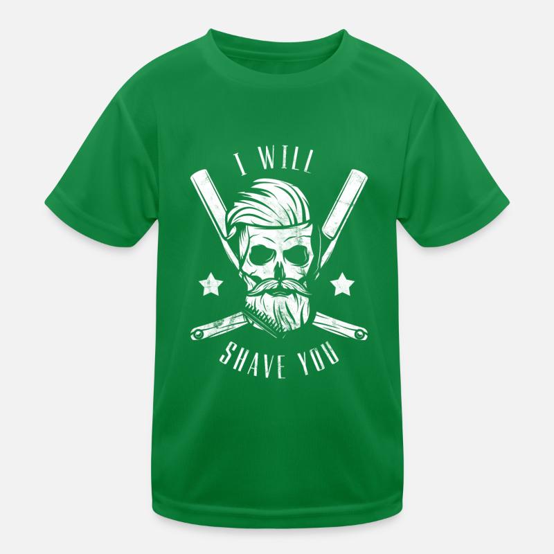 Friseur, Bart, Haare, Hipster,Vintage Geschenkidee Kinder Funktions-T-Shirt