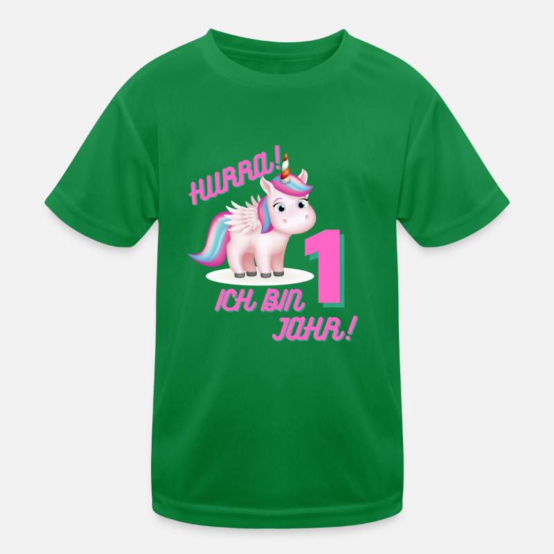 1 Geburtstag,Mädchen Kinder Funktions-T-Shirt