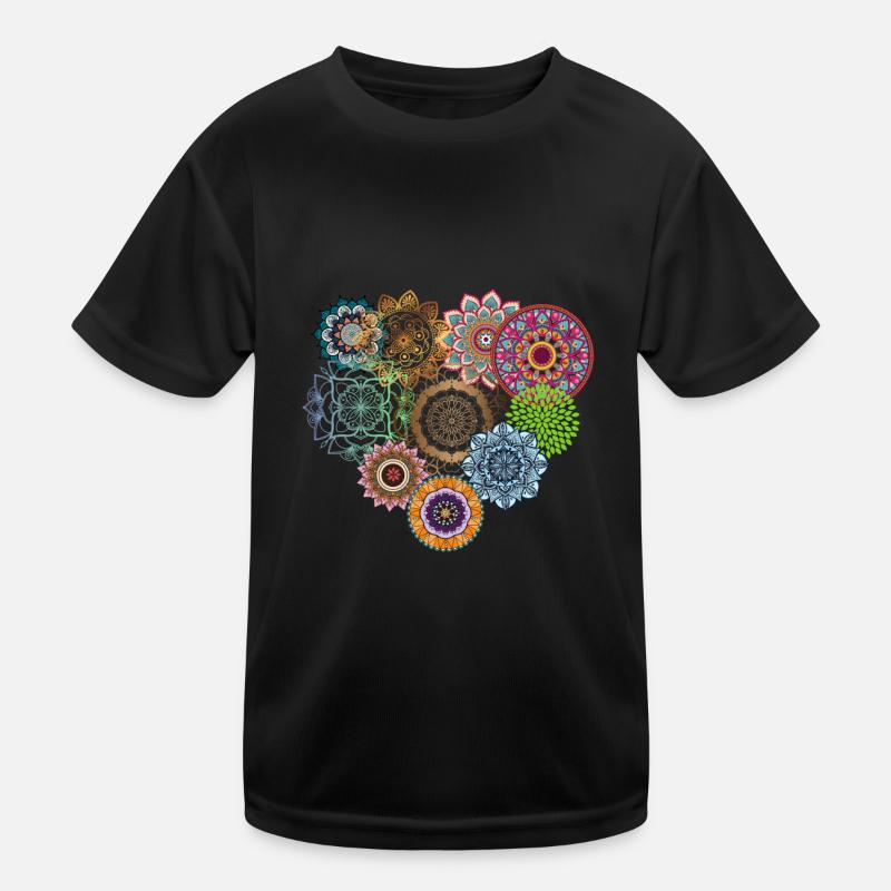 Mandala Liebe Kinder Funktions-T-Shirt