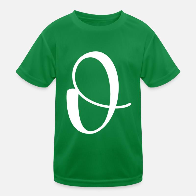 Calligraphy, initial O Kids Functional T-Shirt