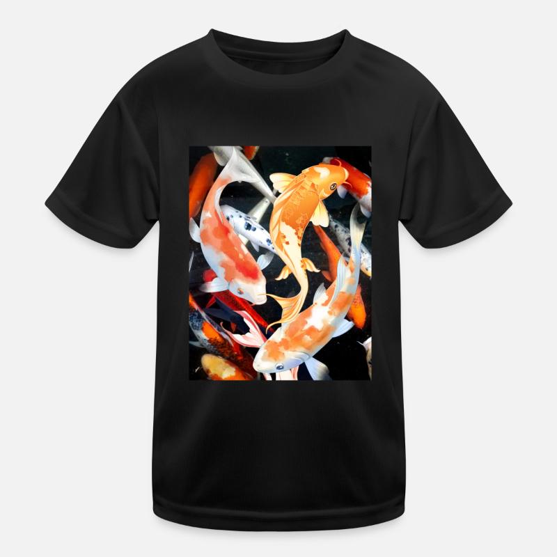 Koi-Karpfen Kinder Funktions-T-Shirt
