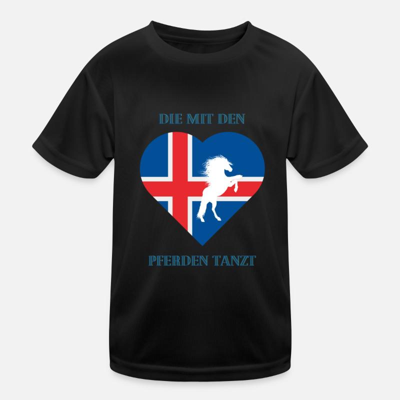 Die mit den Pferden tanzt Kinder Funktions-T-Shirt