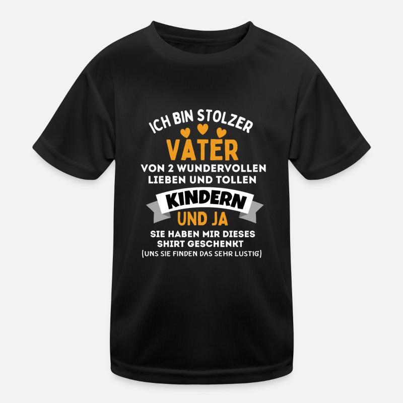 Stolzer Vater Männer Kinder Vatertag Geschenk Papa Kinder Funktions-T-Shirt