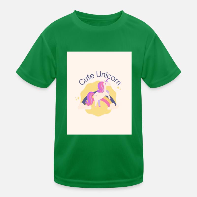 Süßes Einhorn Kinder Funktions-T-Shirt
