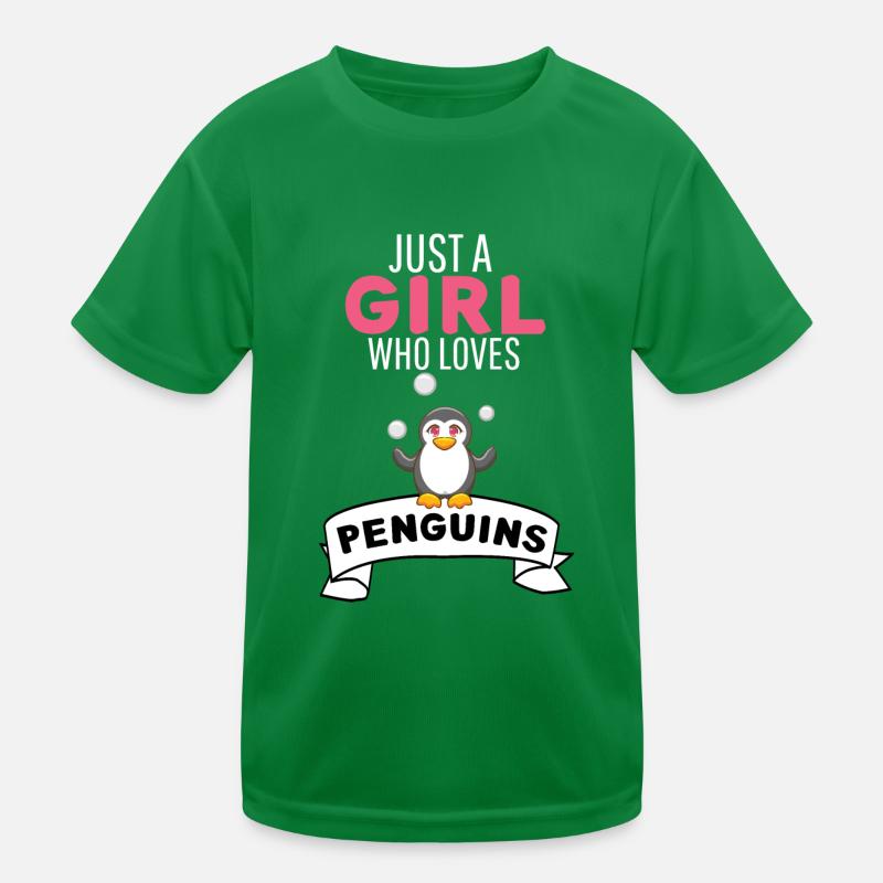 Antarktis Tier Mädchen Geschenkidee Pinguin Kinder Funktions-T-Shirt