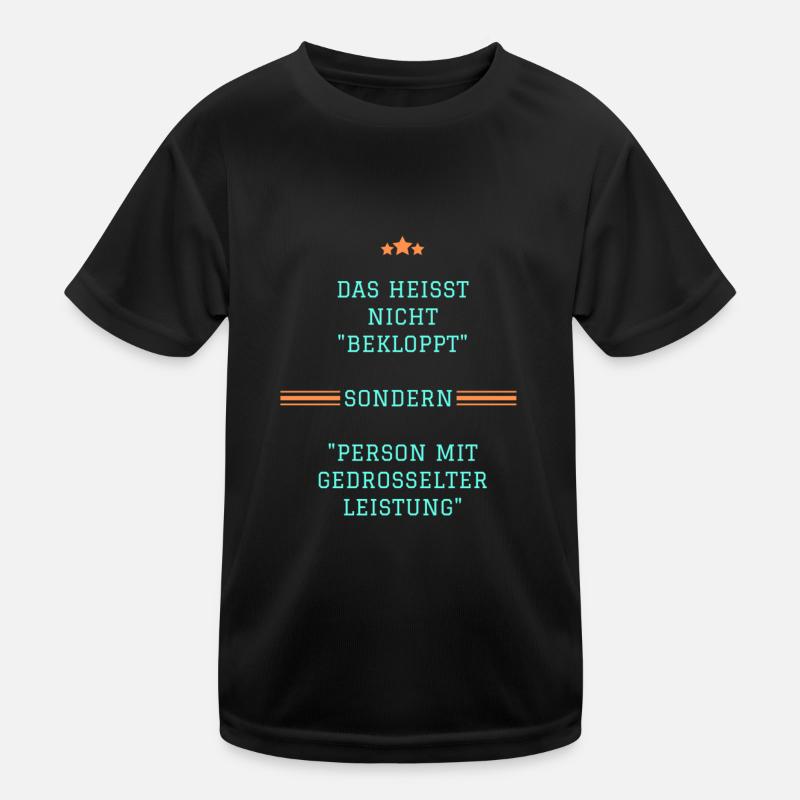 Bekloppt Kinder Funktions-T-Shirt