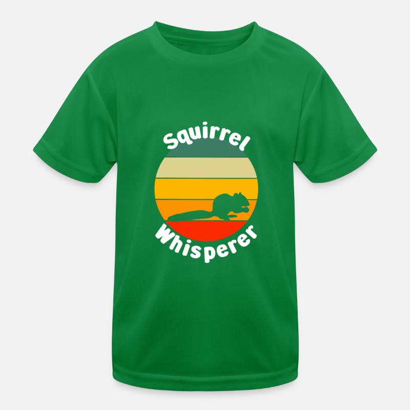Funny Squirrel Whisperer Kids Functional T-Shirt
