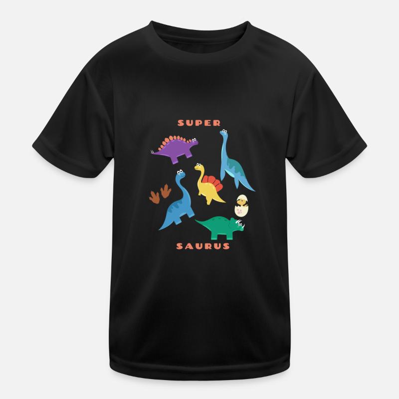 Colorful Dinosaurs Kids Functional T-Shirt