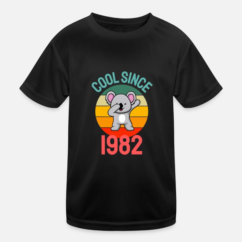Cool seit 1982 Retro Dabbing Koala 40. Geburtstag Kinder Funktions-T-Shirt