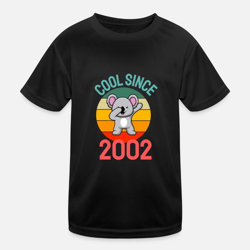 Cool seit 2002 Retro Dabbing Koala 20. Geburtstag Kinder Funktions-T-Shirt