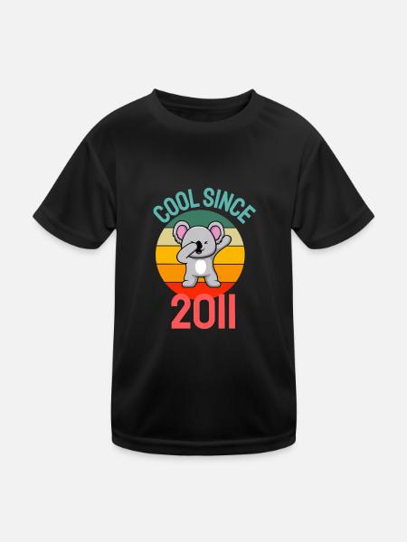 Cool depuis 2011 Retro Dabbing Koala 11ème anniversaire - T-shirt sport Enfant - noir - Devant