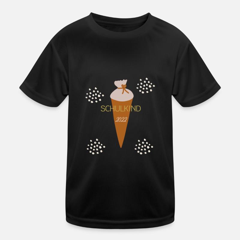 Schulkind 2022 - Kinder Funktions-T-Shirt - Schwarz