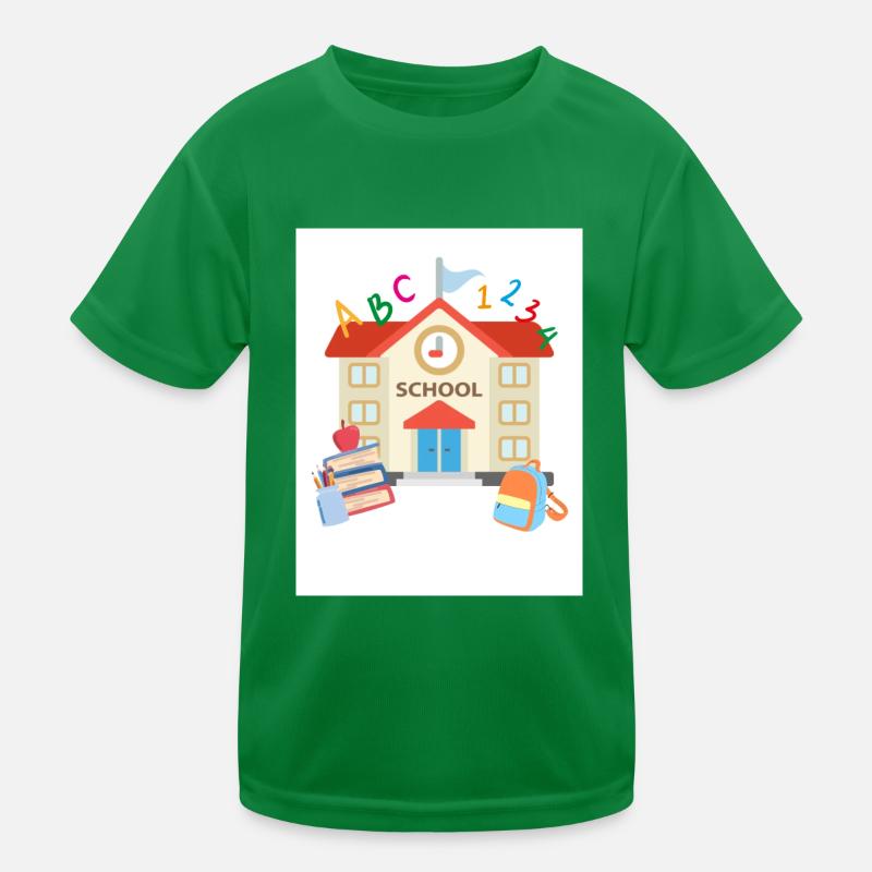 Schule Einschulung Kinder Funktions-T-Shirt
