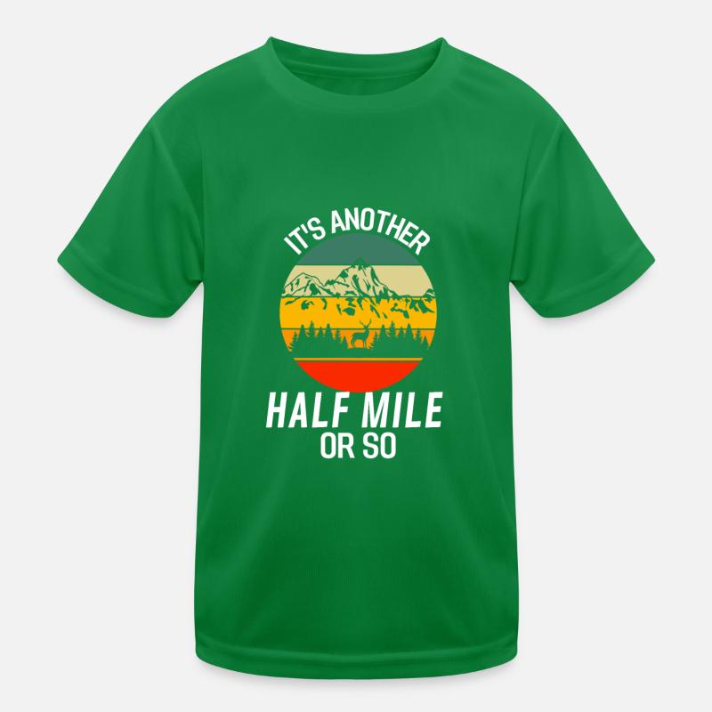 Retro Nature Hiker Funny Gift Hiking Kids Functional T-Shirt
