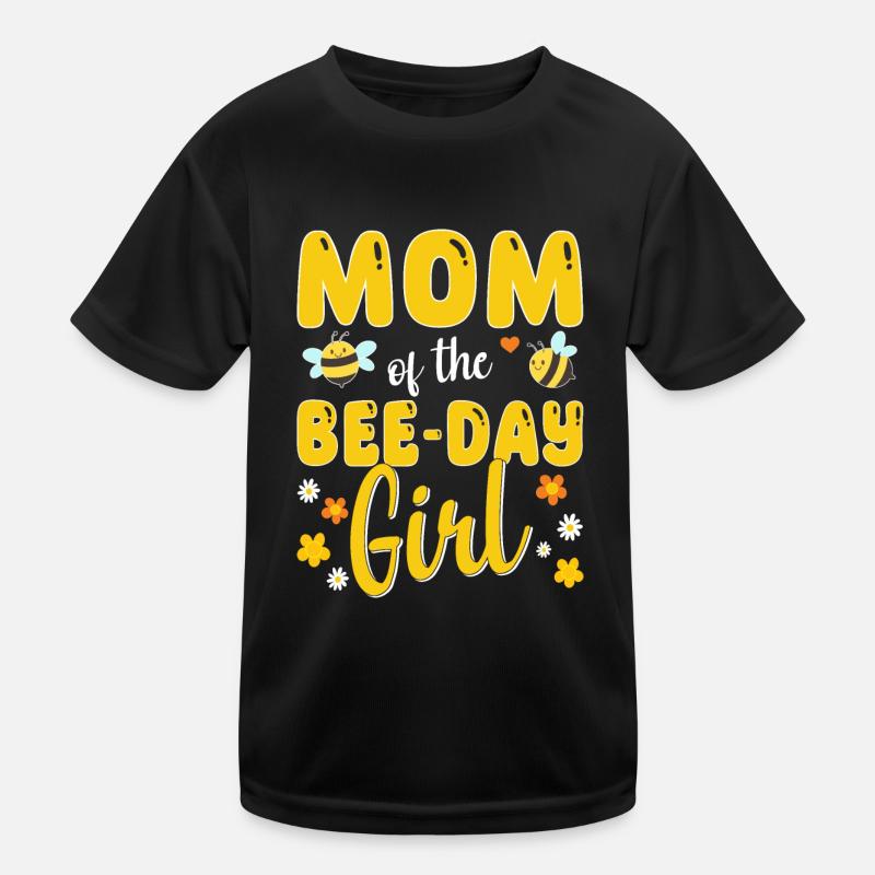 Mutter des Bee Day Mädchens Geburtstag Kinder Funktions-T-Shirt