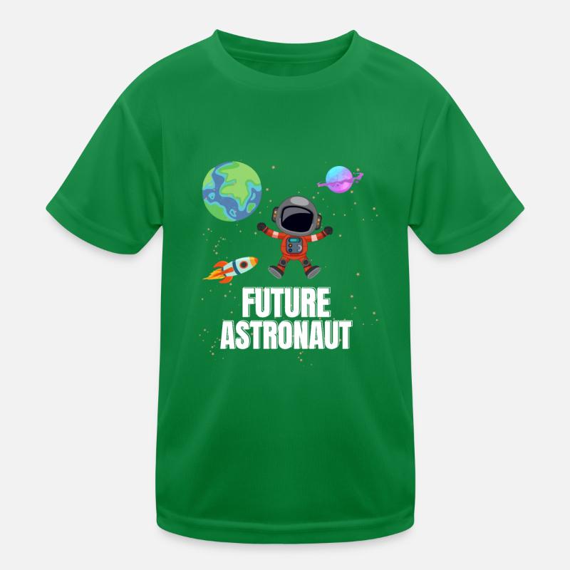 Rocket Planet Galaxy Future Astronaut Kids Functional T-Shirt