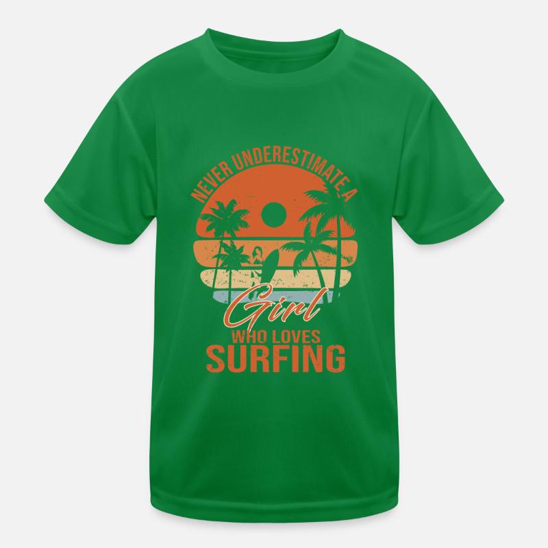 Surfeuse Retro palmier T-shirt sport Enfant
