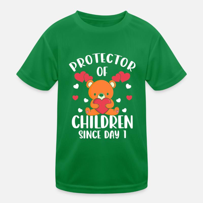 Teddy Nachwuchs Beschützer Kinder Funktions-T-Shirt