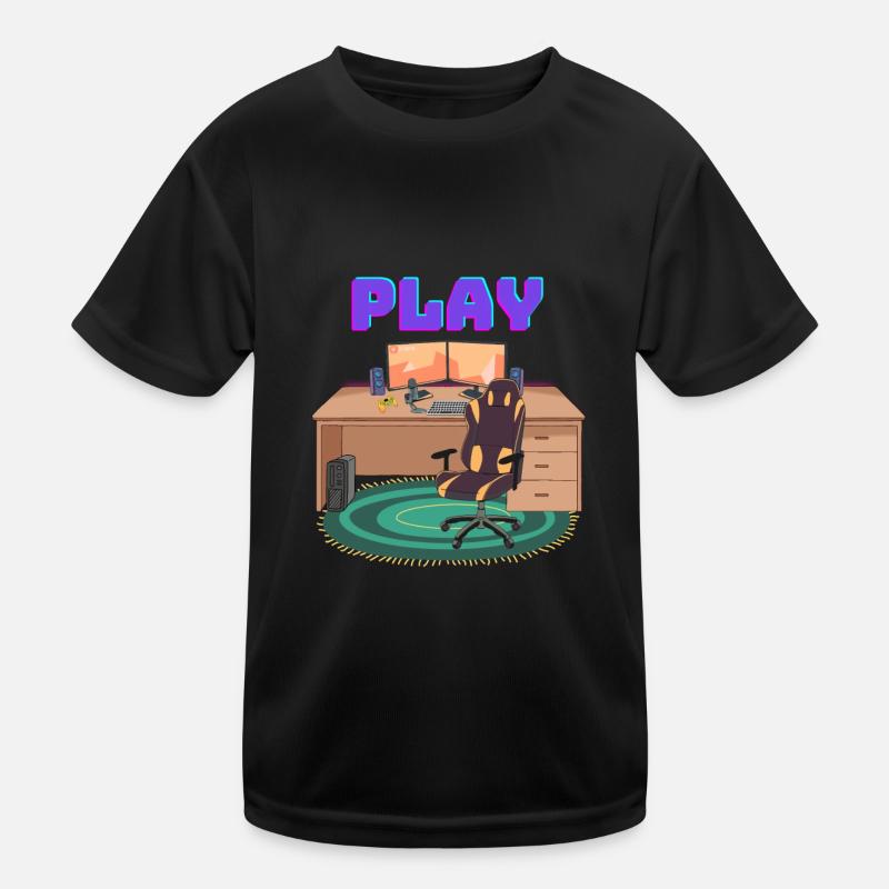 Bureau PC de jeu T-shirt sport Enfant
