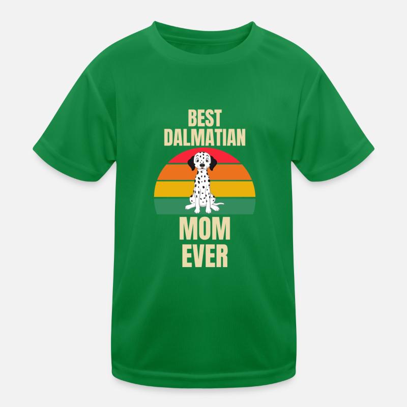 Retro Dalmatiner Mama Kinder Funktions-T-Shirt