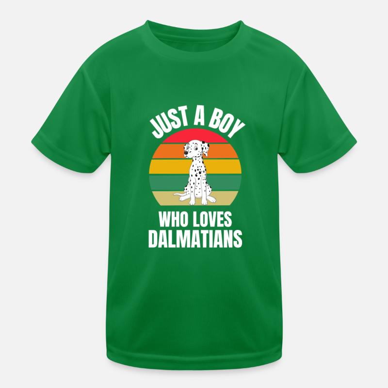 Retro Hunde Jungen Geschenk Dalmatiner Kinder Funktions-T-Shirt