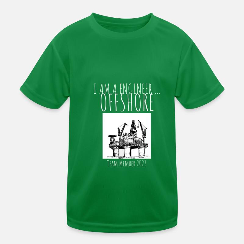 I AM A ENGINEER OFFSHORE - TEAM MEMBER 2023 Kinder Funktions-T-Shirt