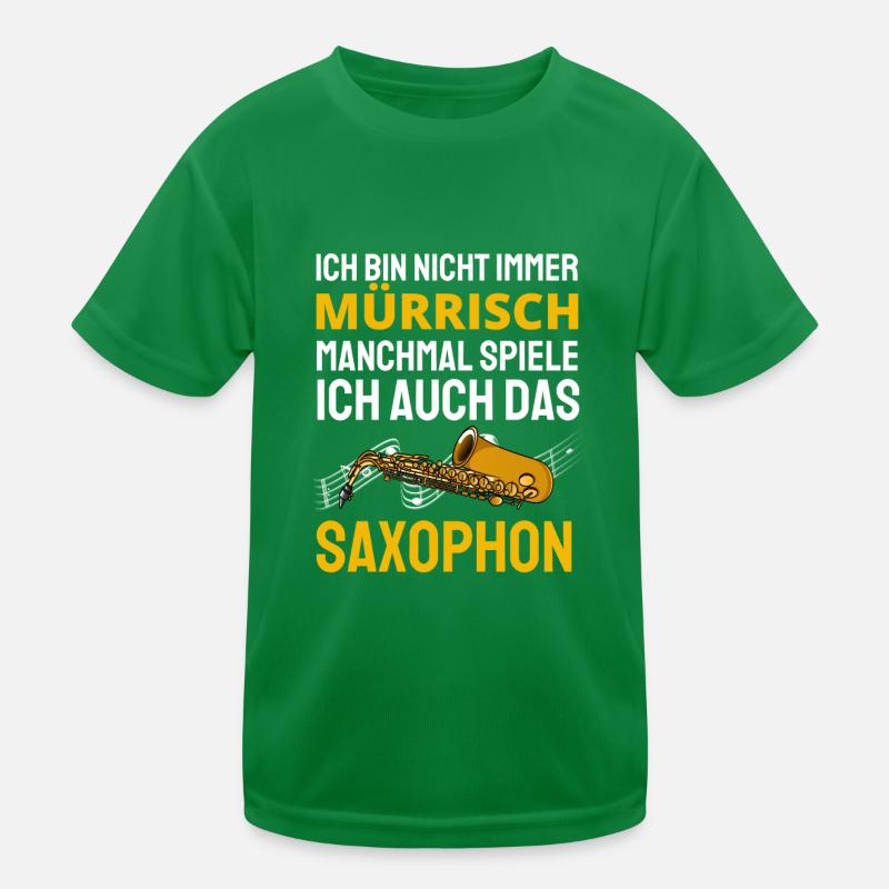 Lustige Geschenkidee Saxophonist Jazz Saxophon Kinder Funktions-T-Shirt