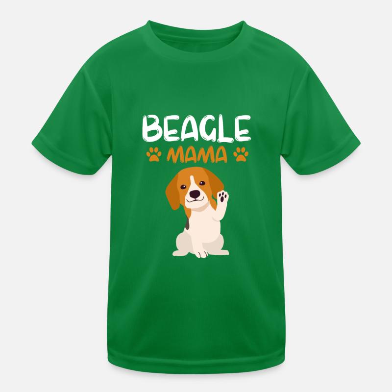 Beagle Mama Muttertag Geschenk Haustier Beagle Kinder Funktions-T-Shirt