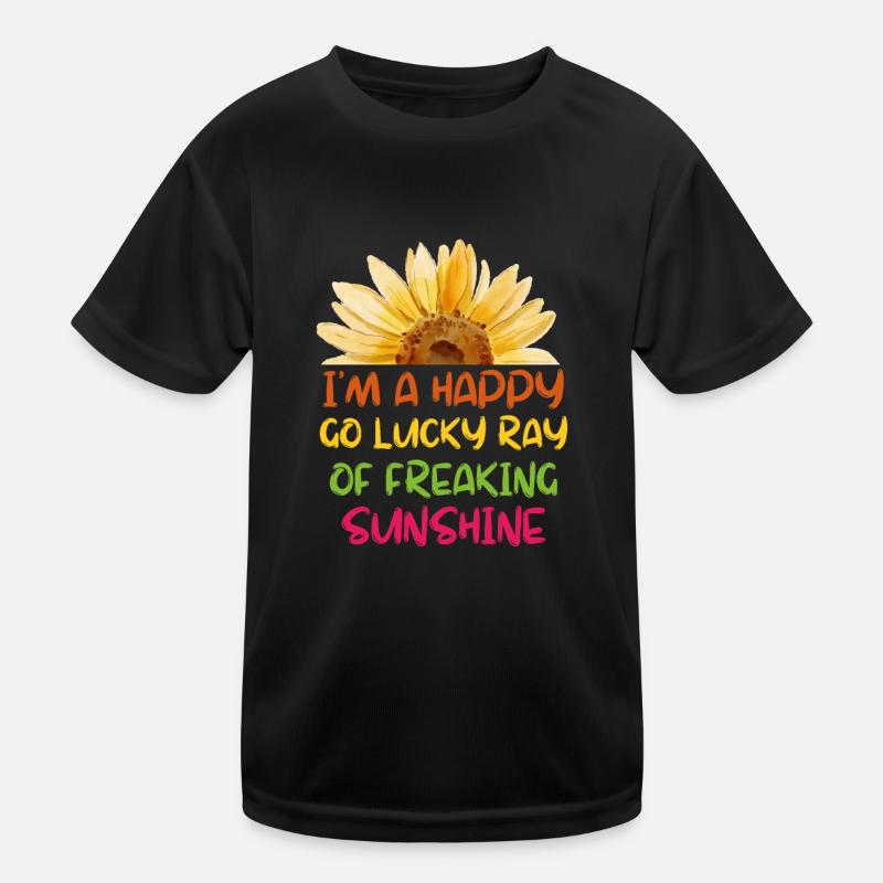 Botany Flowers Bloom Funny Gift Sunflower Kids Functional T-Shirt