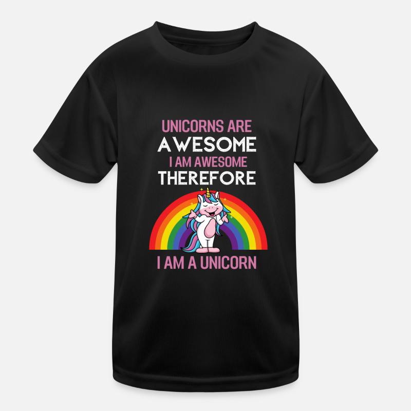 Magisches Tier Lustiges Geschenk Fantasy Einhorn Kinder Funktions-T-Shirt