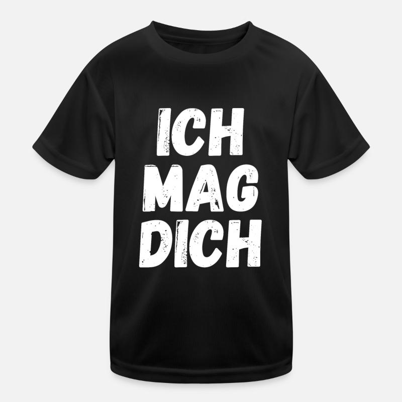 Ich mag dich Kinder Funktions-T-Shirt