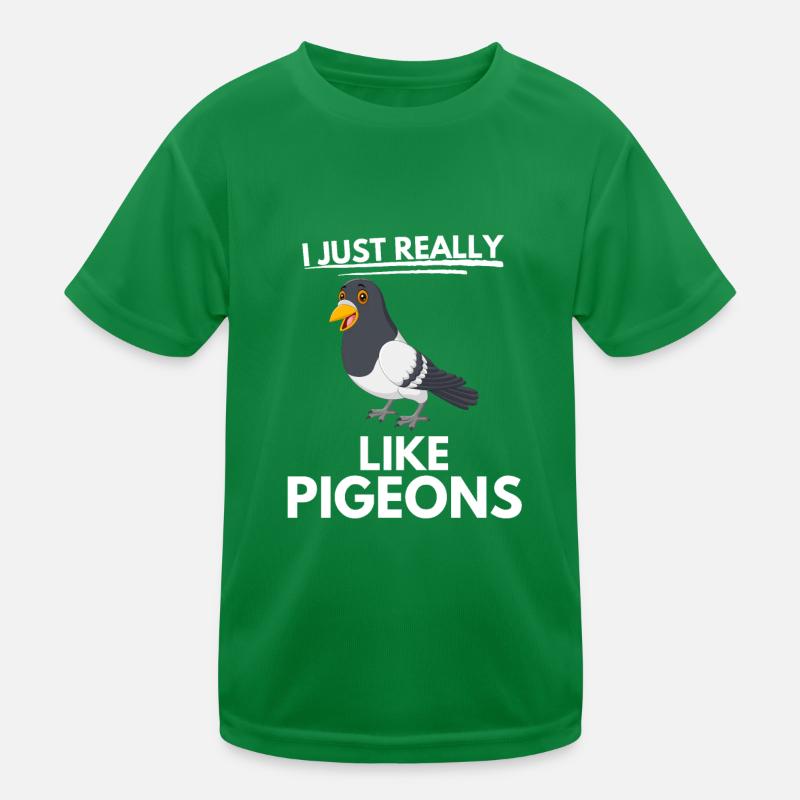 Lustiges Geschenk Taubenschlag Vogel Tier Taube Kinder Funktions-T-Shirt