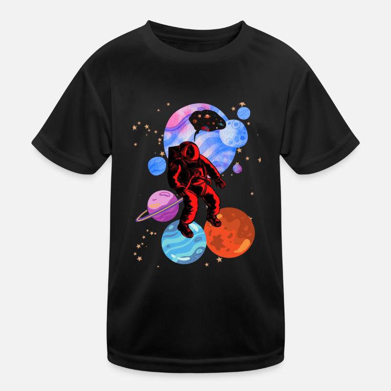 Astronaute Stencil Styles T-shirt sport Enfant