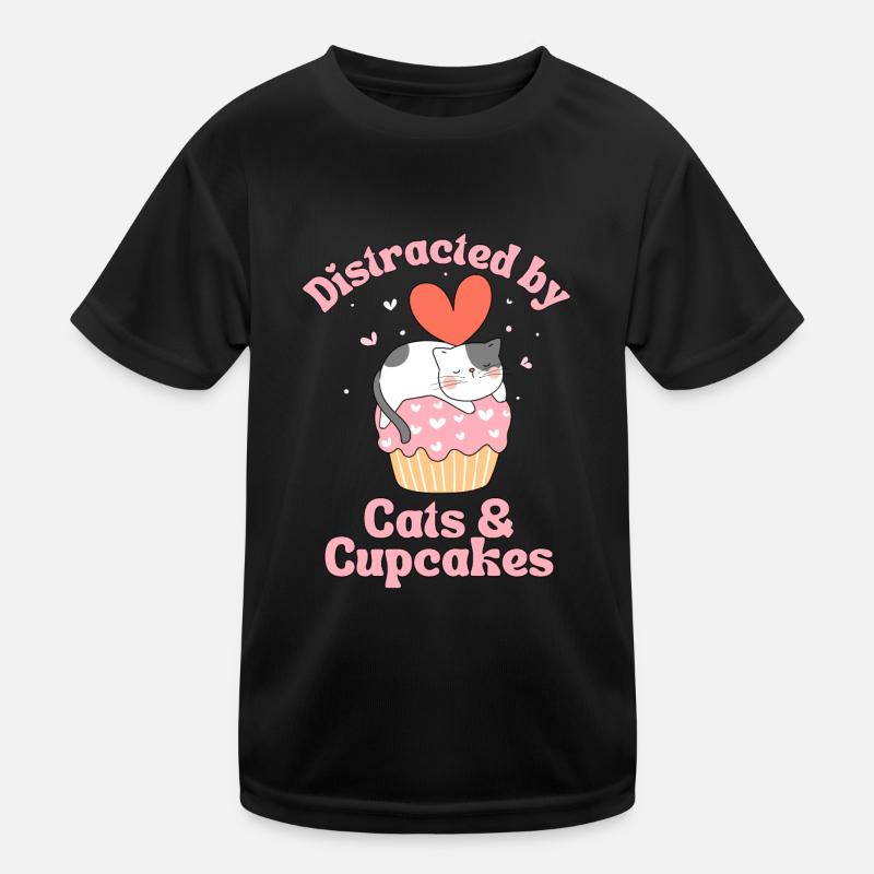 Cat Cupcake kawaii Cupcake and Cat Lovers Kids Functional T-Shirt