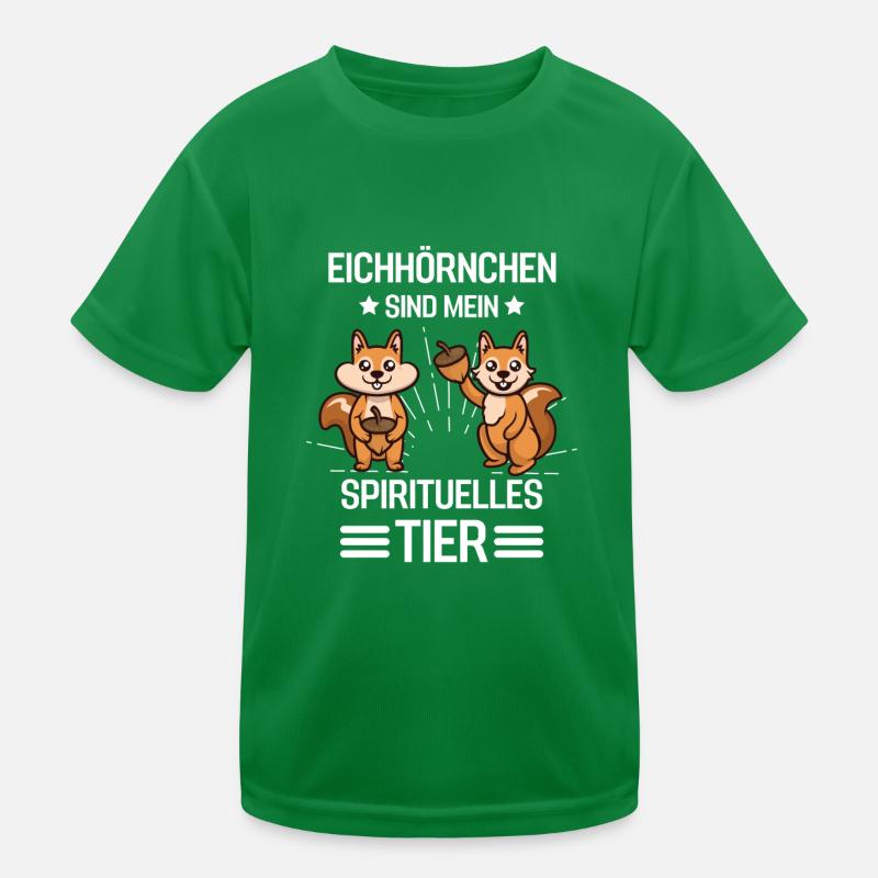 Waldbewohner Geschenk Lustiges Eichhörnchen Kinder Funktions-T-Shirt