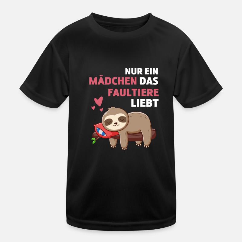 Faultiere Zoo Tier Mädchen Geschenk Faultier Kinder Funktions-T-Shirt