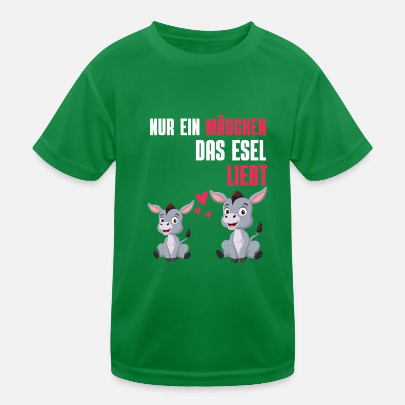 Bauernhof Tier Esel Mädchen Geschenk Esel Kinder Funktions-T-Shirt