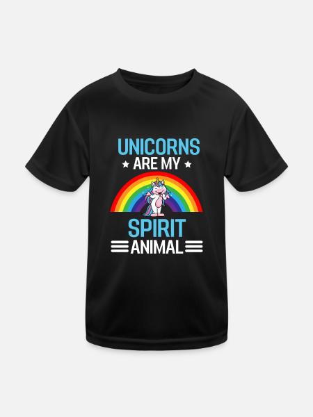 Magical Mythical Creature Gift Funny Unicorn - T-shirt sport Enfant - noir - Devant