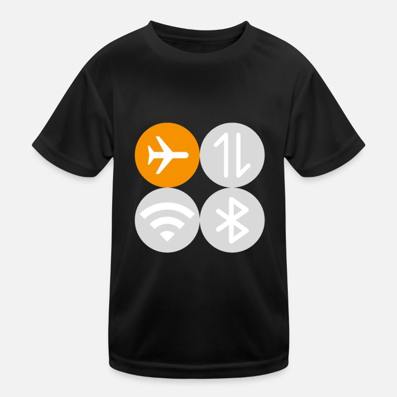 Mode avion du menu rapide T-shirt sport Enfant