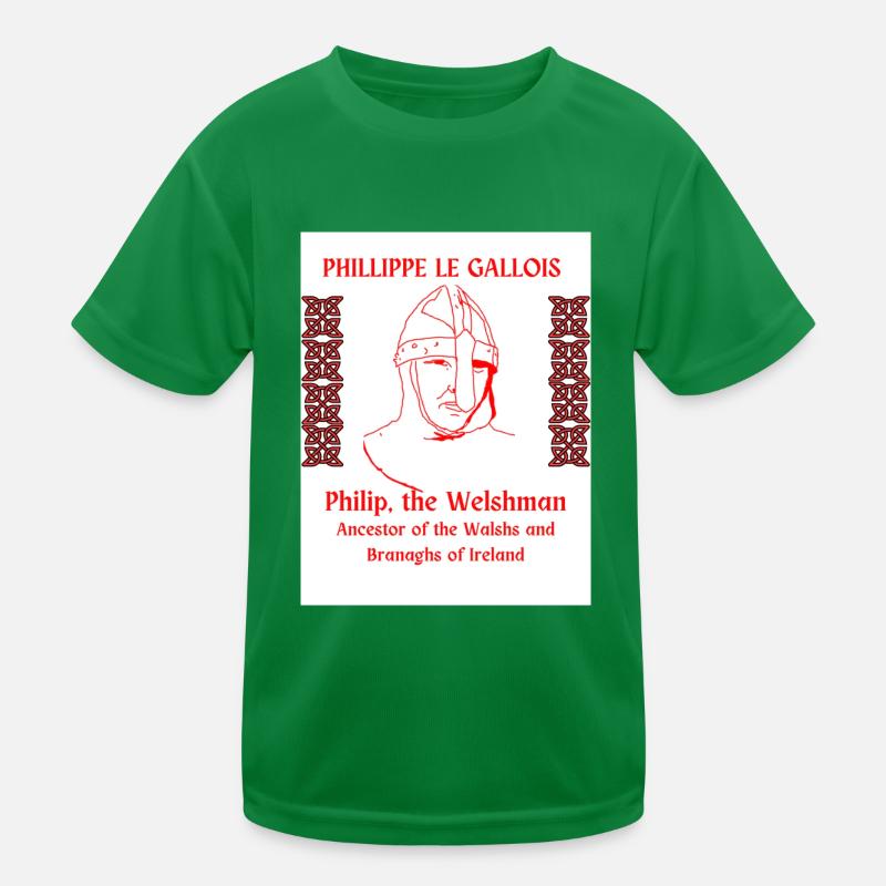 PHILLIPPE LE GALLOIS, VORFAHREN DER WALSHS Kinder Funktions-T-Shirt