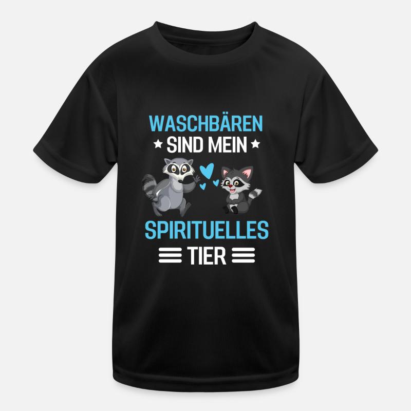 Waschbären Trash Panda Tier Geschenk Waschbär Kinder Funktions-T-Shirt
