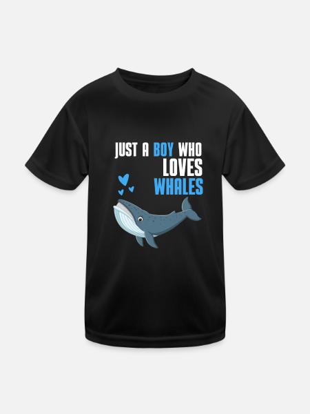 Épaulard Ocean Animal Boy Cadeau Baleine - T-shirt sport Enfant - noir - Devant