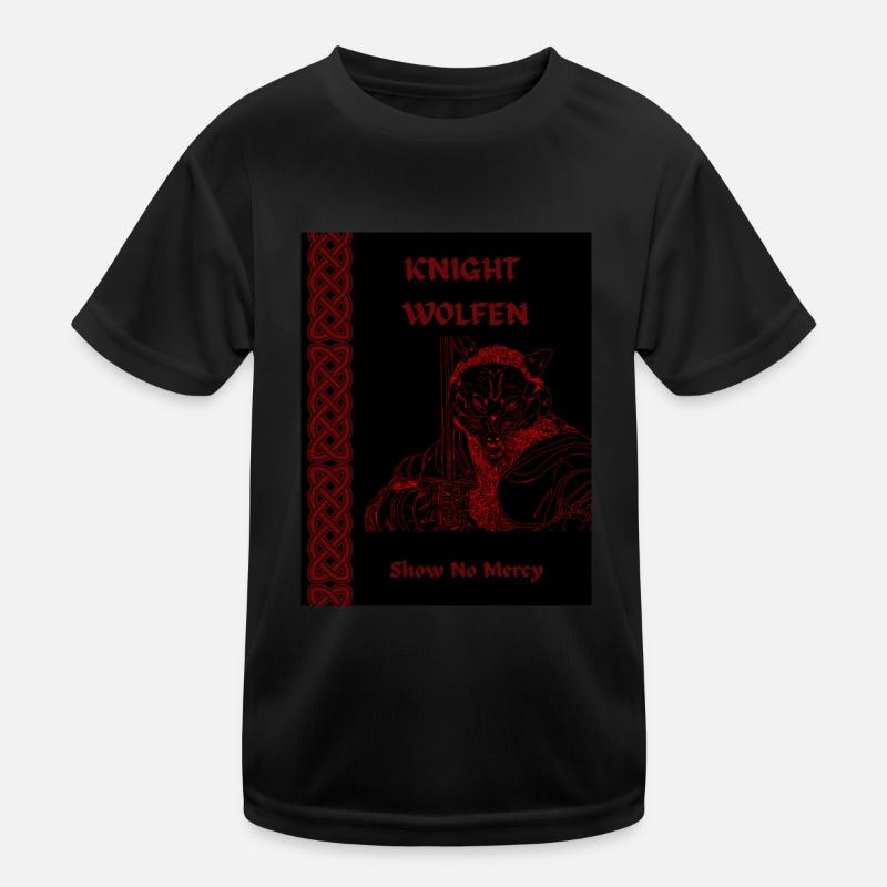 RITTER WOLFEN, WERWOLFRITTER Kinder Funktions-T-Shirt