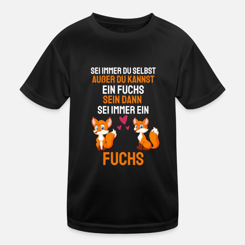 Wald Tierliebhaber Lustige Geschenkidee Fuchs Kinder Funktions-T-Shirt
