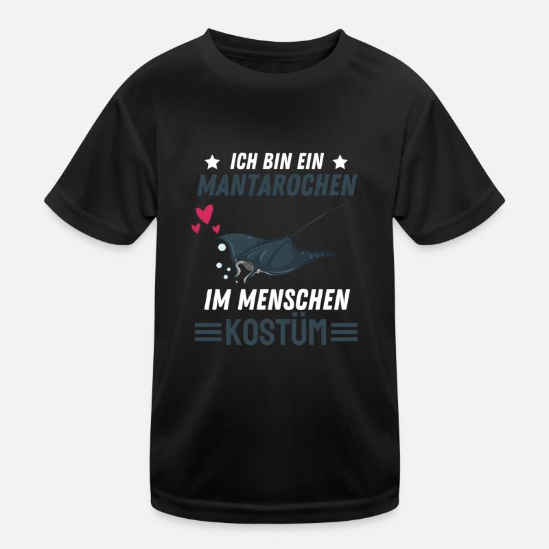 Mantarochen Kostüm Ozean Tier Geschenk Mantarochen Kinder Funktions-T-Shirt