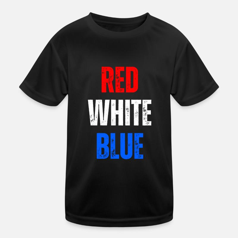 ROUGE BLANC BLEU T-shirt sport Enfant